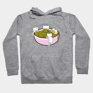 Tasty noodle soup in a pink bowl Hoodie